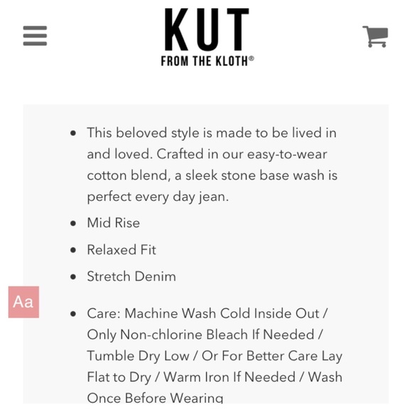 💙Kut from the Kloth BOYFRIEND Denim Jean Size 8 - Picture 2 of 16